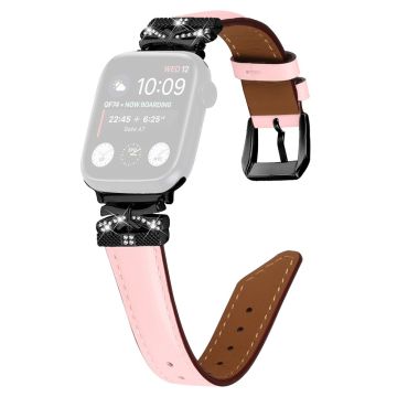 Svart spenneklokkearmbånd Apple Watch Series Universal 41mm/40mm/38mm - Rosa