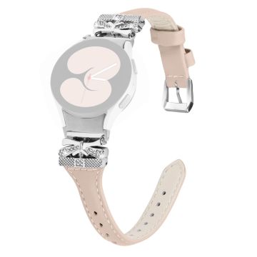 Sliver Buckle Strap Samsung Galaxy Watch4 / Watch5 / Watch4 Classic / Watch4 Active / Watch5 Active Watch Band Butterfly Strap - Aprikos