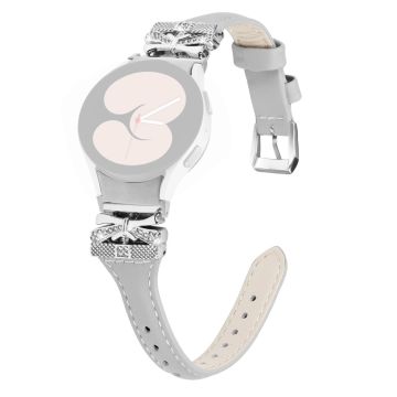 Sliver Buckle Strap Samsung Galaxy Watch4 / Watch5 / Watch4 Classic / Watch4 Active / Watch5 Active Watch Band Butterfly Strap - Grå