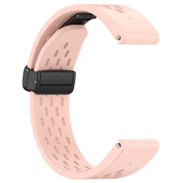 Garmin Fenix 7 / Forerunner 965 / 955 / 945 / 935 Armbånd 22mm Silikon Pustende Armbånd - Lyserosa