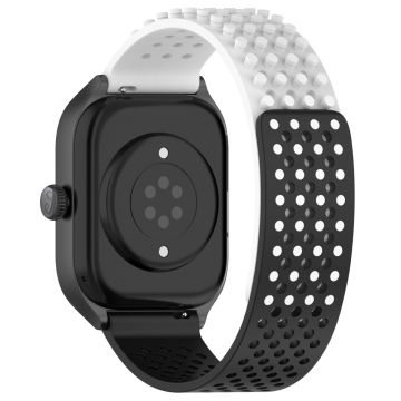 Garmin vivoactive 5 / GarminActive 5 / Venu Sq 2 Silikon klokkerem 20 mm pustende klokkerem - Hvit / Svart