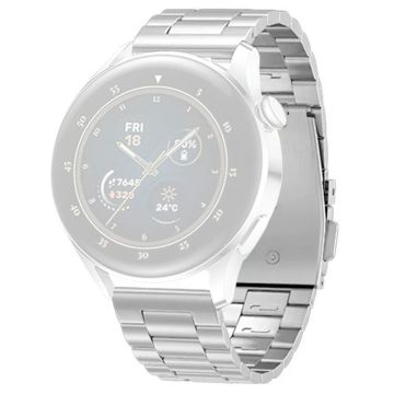 Huawei Watch GT4 46mm / GT3 46mm / GT2 46mm Klokkerem 3 perler Titanium stål 22mm armbånd - Sølv