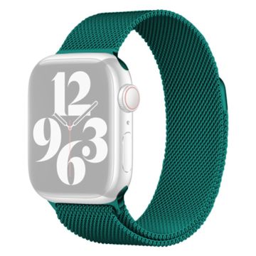 KALEBOL KLB-ML-001 Apple Watch Series 41 mm / 40 mm / 38 mm Milanese metallarmbånd - Svartgrønn