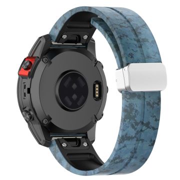 Garmin Fenix 7S / 6S Pro / 5S Plus / Instinct 2S kamuflasjeklokkearmbånd med sølvspenne 20 mm sportsarmbånd - Mosaikk