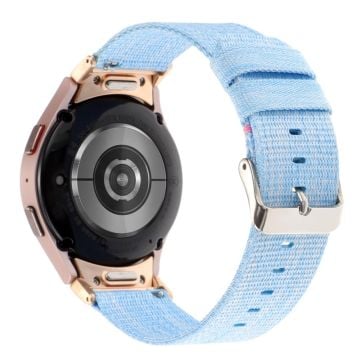 Samsung Galaxy Watch6 / Watch6 Classic / Watch 5 / Watch 5 Pro Justerbar nylonarmbånd - Babyblå