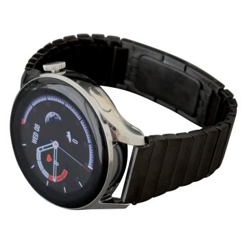 Samsung Galaxy Watch3 45 mm / Huawei Watch GT 4 46 mm bånd 22 mm klokkerem i rustfritt stål - Svart