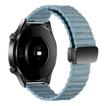 Samsung Galaxy Watch6 / Garmin Venu Sq 2 skinnklokkearmbånd 20 mm med magnetisk rem - Denimblå