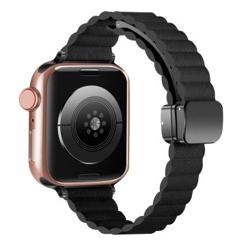 Apple Watch 41mm / 40mm / 38mm Magnetisk slank klokkerem - Svart