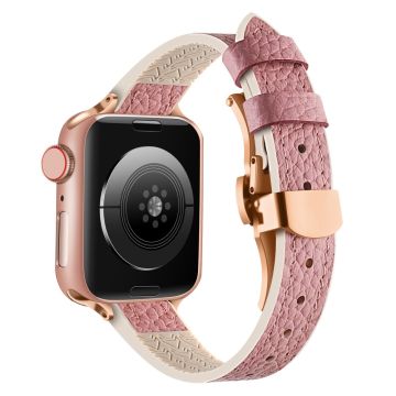 Apple Watch Series 41mm - 40mm - 38mm Universal Watch Strap - Rosa / Rosa Gullspenne Og Spenne I Roségull