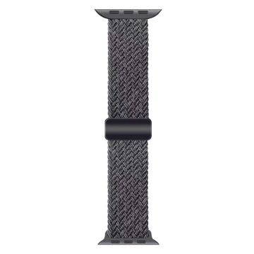 Apple Watch 41 mm / 40 mm / 38 mm magnetisk flettet nylonarmbånd - Grafitt Svart