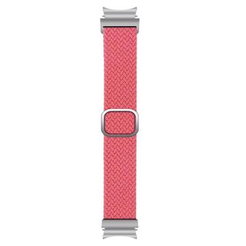 Samsung Galaxy Watch6 / Watch 5 / Watch4 Justerbar nylonflettet klokkerem - Rosa