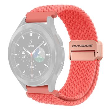 DUX DUCIS Mixture Pro Series Nylon Woven Strap Samsung Galaxy Watch3 45mm / Huawei Watch Ultimate Magnetic Buckle 22mm Watchband - Guava