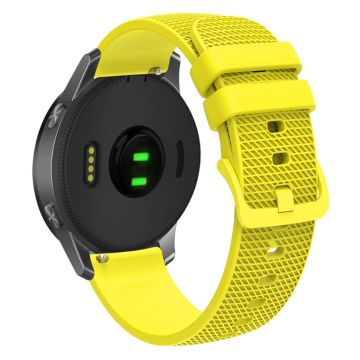 Garmin Vivomove 3 / GarminMove 3 Silikonklokkerem 20 mm sportsarmbånd med rutete mønster - Gul