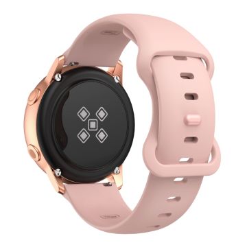 KALEBOL KLB-HDKGJ-001 Samsung Galaxy Watch 22 mm silikonarmbånd klokkerem med sommerfuglspenne - Rosa