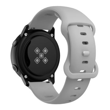 KALEBOL KLB-HDKGJ-001 Samsung Galaxy Watch 22 mm silikonarmbånd klokkerem med sommerfuglspenne - Lysegrå