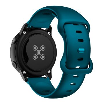 KALEBOL KLB-HDKGJ-001 Samsung Galaxy Watch 22 mm silikonarmbånd klokkerem med sommerfuglspenne - Mørkegrønn