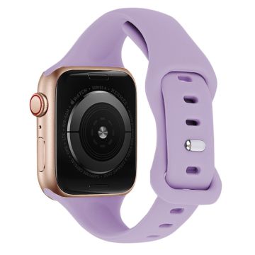 KALEBOL Apple Watch Series 41mm / 40mm / 38mm Silikonrem Erstatning, Str: L - Lavendel