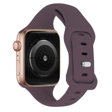 KALEBOL Apple Watch Series 41mm / 40mm / 38mm Silikonrem Erstatning, Str: L - Røyklilla