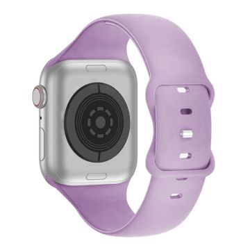 KALEBOL Apple Watch Series 41mm / 40mm / 38mm Silikon Sportsbånd, str: L - Lilla