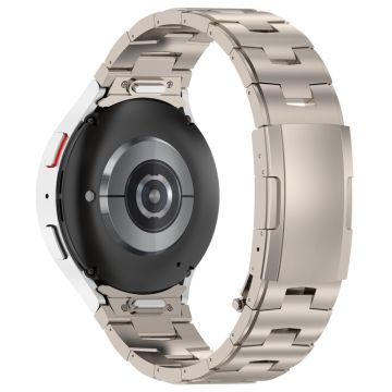 Samsung Galaxy Watch6 / Watch6 Classic / Watch 5 Titanium stålklokkerem med hurtigutløser - Titan