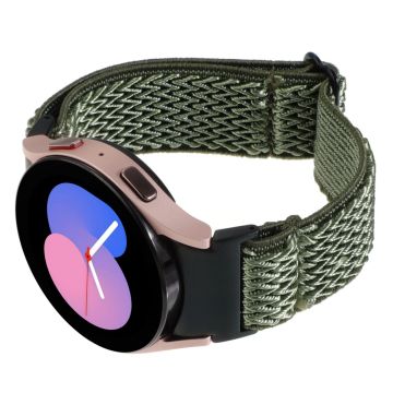 Samsung Galaxy Watch6 / Watch6 Classic / Watch 5 Bølgeformet klokkerem Flettet armbånd - Grønn