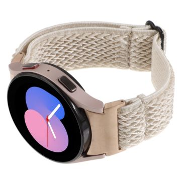 Samsung Galaxy Watch6 / Watch6 Classic / Watch 5 Bølgeformet klokkerem Flettet armbånd - Aprikos