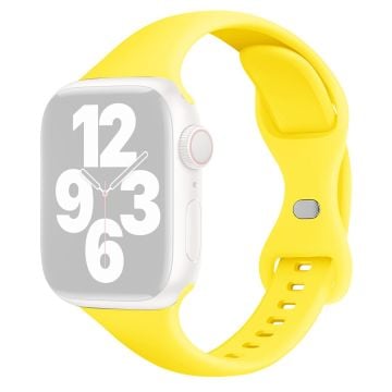 Apple Watch Series 41mm / 40mm / 38mm Silikonarmbånd - Lys Gul