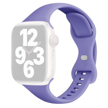 Apple Watch Series 41mm / 40mm / 38mm Silikonklokkearmbånd - Lavendel Lilla