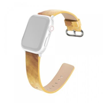 Apple Watch Series 41mm / 40mm / 38mm Marmor erstatningsarmbånd - Gul