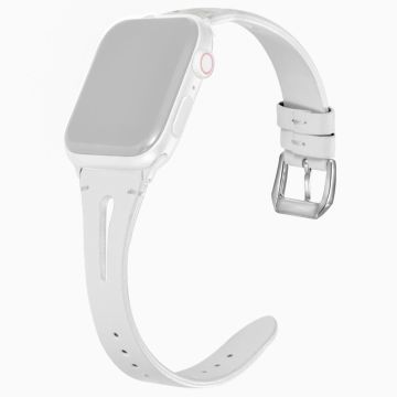 Apple Watch Series 41mm / 40mm / 38mm utskiftbare lærremmer - Hvit