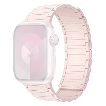 Apple Watch Series 41mm / 40mm / 38mm Silikon magnetisk klokkerem - Offisiell Lys Rosa