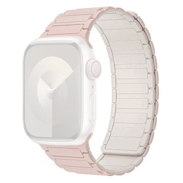 Apple Watch Series 41mm / 40mm / 38mm Silikon magnetisk klokkerem - Rosa + Stjernelys