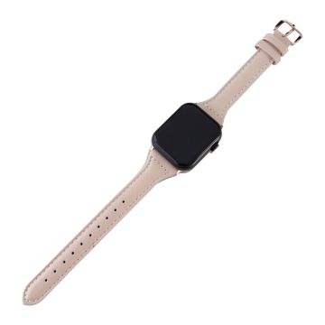 Apple Watch Series 41mm / 40mm / 38mm Vegansk lærarmbånd - Lyserosa