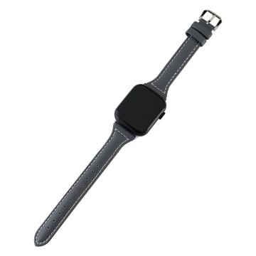 Apple Watch Series 41mm / 40mm / 38mm Vegansk lærarmbånd - Grå