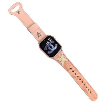 Apple Watch Series 41mm / 40mm / 38mm Mikrofiber lærarmbånd - Rosa