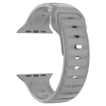Apple Watch Series 41 mm - 40 mm - 38 mm Universalarmbånd Fluorgummi-klokkeremmer - Grå