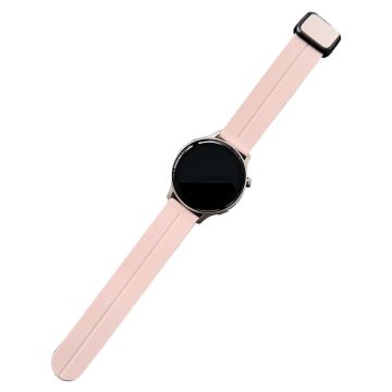 Samsung Gear S3 Classic / Garmin Vivoactive 4 magnetisk silikonarmbånd 22 mm - Rosa