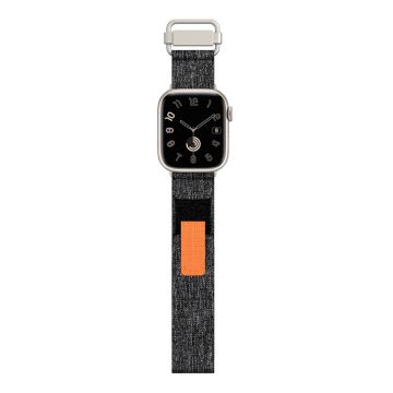 Apple Watch Series 41mm - 40mm - 38mm Universal nylonklokkerem - Mørkegrå