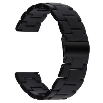 FITVII Resin Watch Band Vanntett erstatningsklokkerem - Svart