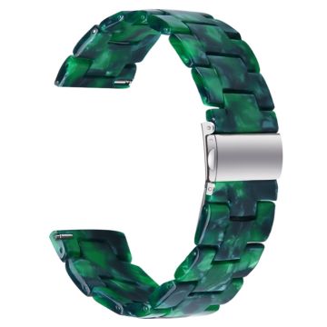 FITVII Resin Watch Band Vanntett erstatningsklokkerem - Svartgrønn