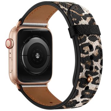 Apple Watch Series 41mm - 40mm - 38mm Universal håndleddsrem - Leopard