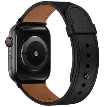 Apple Watch Series 41mm - 40mm - 38mm Universal håndleddsrem - Svart + Svart Nagle