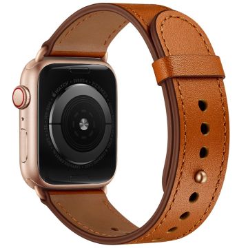 Apple Watch Series 41mm - 40mm - 38mm Universal håndleddsrem - Brun + Brun