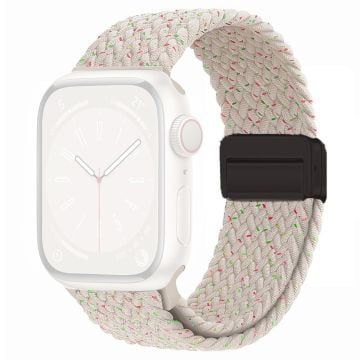 Apple Watch Series 41mm - 40mm - 38mm Universal Nylon Watch Band Magnetic Strap - Starlight Fargerik