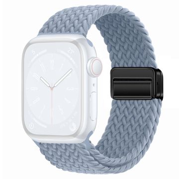 Apple Watch Series 41mm - 40mm - 38mm Universal Nylon Watch Band Magnetic Strap - Rock Cyan