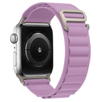 KALEBOL Apple Watch Series 41mm - 40mm - 38mm Universal Watch Strap Nylon Loop Band - Lyselilla