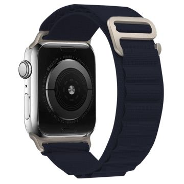 KALEBOL Apple Watch Series 41mm - 40mm - 38mm Universal Watch Strap Nylon Loop Band - Midnattsblå