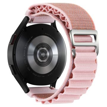 KALEBOL KLB-GSNL-001 Samsung Galaxy Watch6 / Watch6 Classic Nylon-klokkearmbånd 20 mm - Rosa