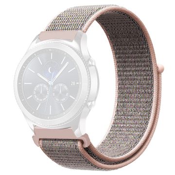 KALEBOL KLB-NLHH-001 Samsung Galaxy Watch3 45 mm / Huawei Watch GT4 46 mm klokkerem 22 mm nylonarmbånd - Rosa