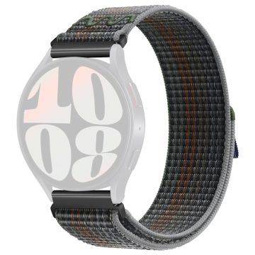 KALEBOL KLB-NLHH-002 Samsung Galaxy Watch3 45 mm / Huawei Watch GT4 46 mm nylonarmbånd 22 mm klokkerem - Midnatt